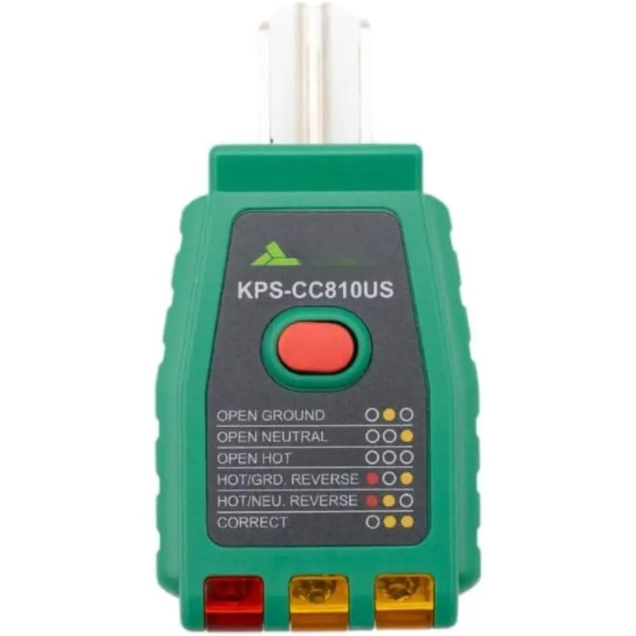 CC810US Socket Tester. GFCI Receptacle & Wiring Diagnostic Tool