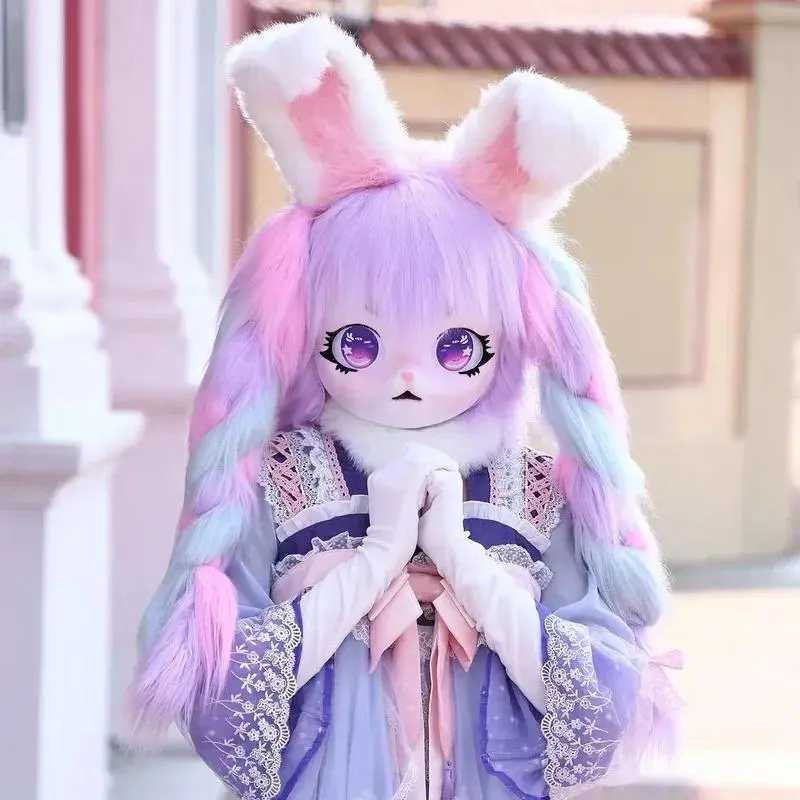Fursuit Cosplay Headset Furry Costume Paw Head Base Comiket Furry Kig Kigurumi Animal Cat Rabbit Doll Beast Mask
