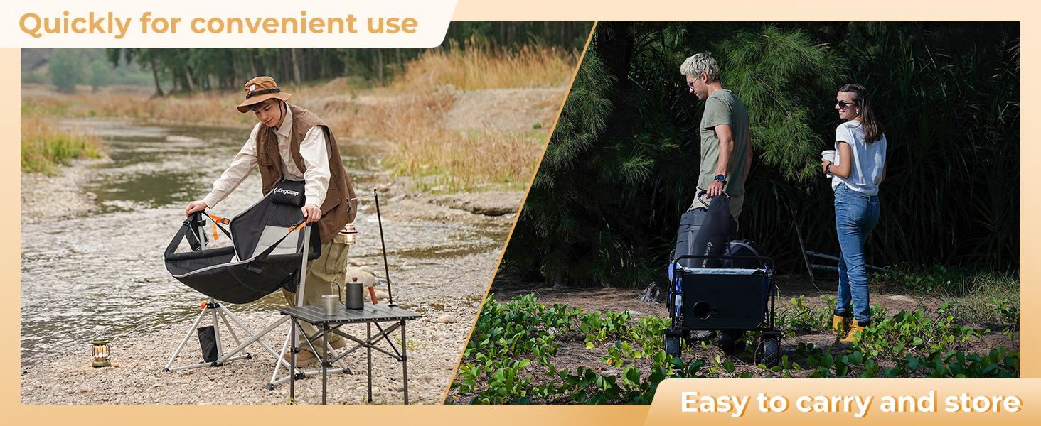 KingCamp Hammock Chair with Footrest – Heavy Duty Swinging Rocking Camping Chairs for Adults up to 400lbs, Folding Portable Oversized Rocker with Cup Holder & Pillow for Outdoor Beach Lawn RV Sports