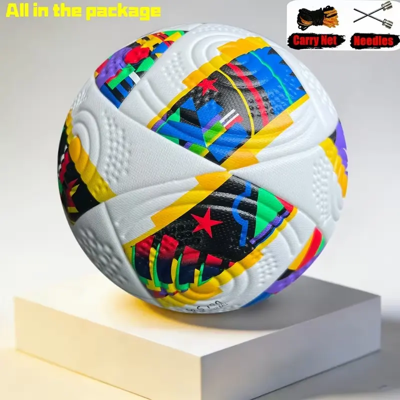 High Durability Size 5 Soccer Ball, Seamless PU Training Ball, Explosion-Proof and Wear-Resistant, Ideal for Adult Training and Matches