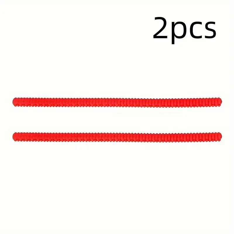 2pcs Microwave Silicone Insulation Sleeves, Heat Resistant Kitchen Tools, High Temperature Gear Bars, Oven Safety Strips