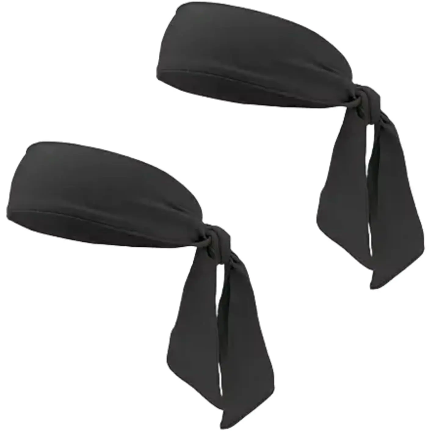 2Pcs Tie Headband, Sports Head Ties for Men, Women, Ninja, Karate, Tennis, Pirate Head Band & Bandana, Athletic Sweatband/Hair Band for Basketball, Running, Workout