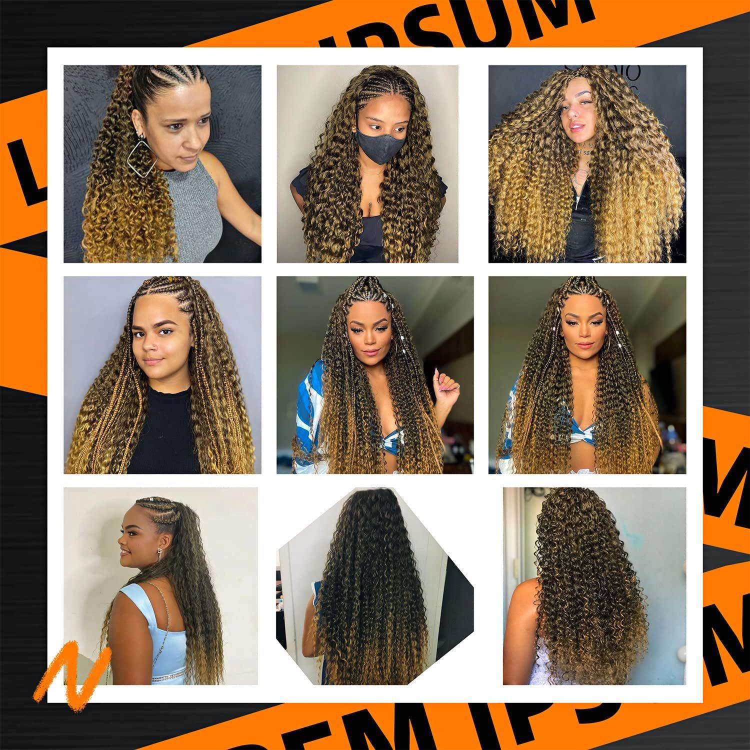 DB- Deep Twist Crochet Hair Synthetic Braiding Hair Extensions-DB