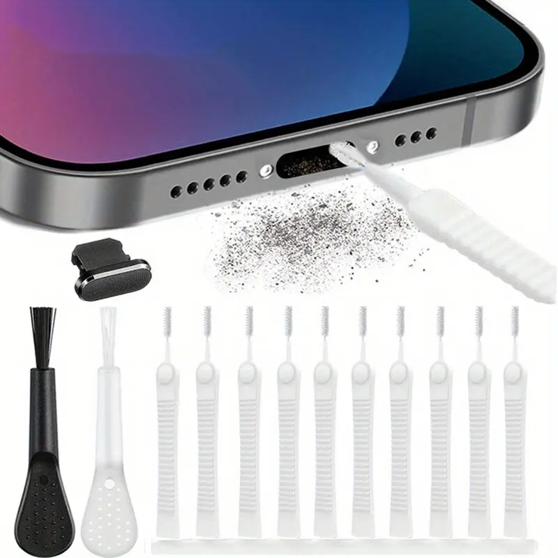 13PCS/sets Mobile Phone Speaker Dust Removal Cleaner Tool Kit For Earphones Charge Port Dustproof Cleaning Brush