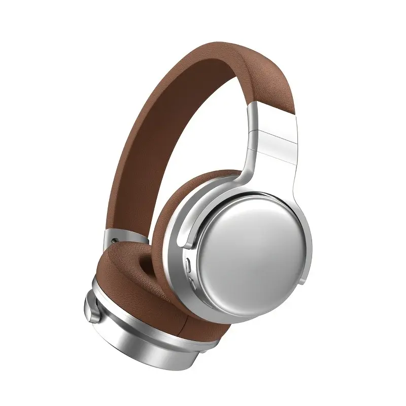 Retro Wireless Headphones with Microphone and Call Noise Cancellation Soft Comfortable Design for Study Work Sports Travel Compatible with Phones Wireless Connection Button Control