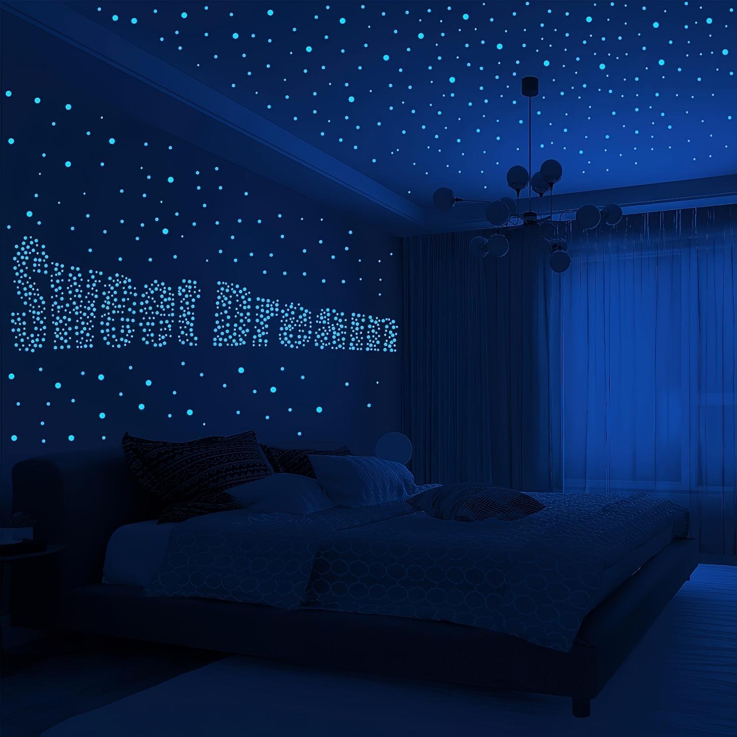 Starry Sky Pattern Luminous Ceiling Sticker, 202pcs/set 3d Glow in The Dark Ceiling Sticker, Decorative Wall Sticker for Home Bedroom, Decoration Supplies Ornaments, Decorative Stickers, Wall Decal