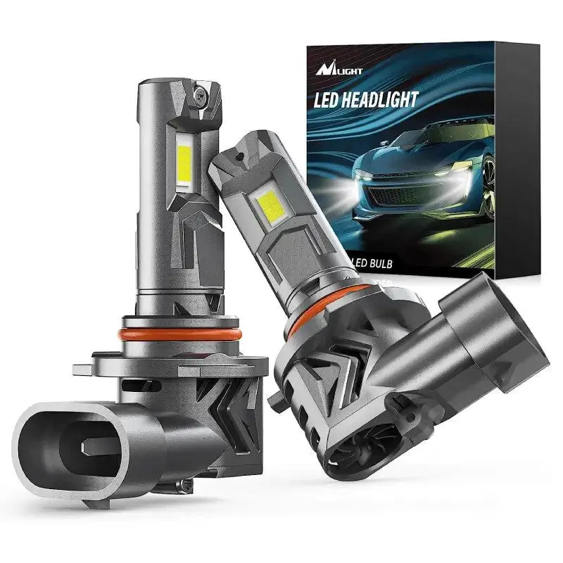 Nilight 9005/HB3 LED Headlight Bulbs E4S Series 80W 20000LM 6500K IP67 | 2 BULBS Nilight 9005/HB3 LED Headlight Bulbs E4S Series 80W 20000LM 6500K IP67 | 2 BULBS