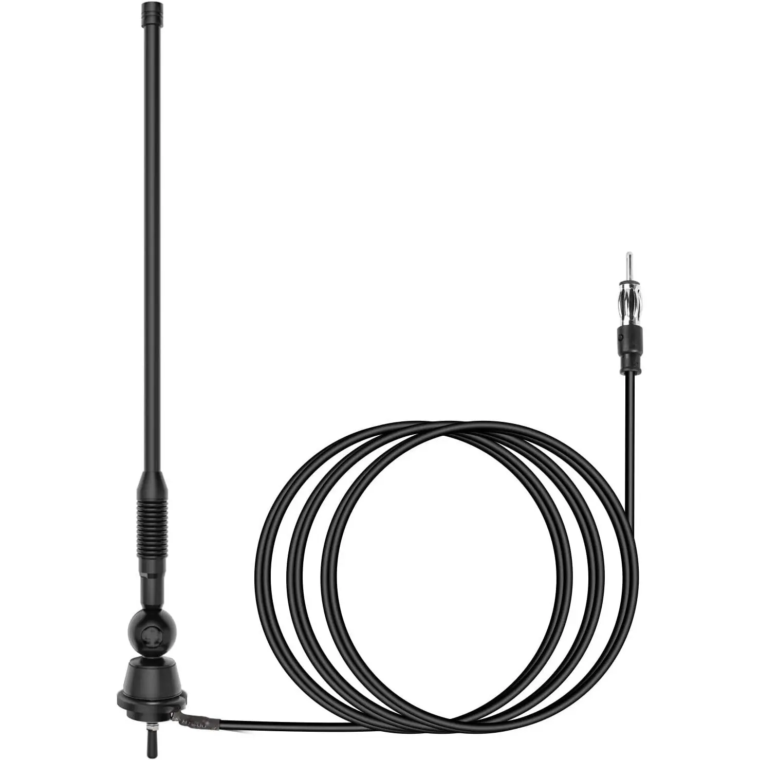 Radio Antenna AM FM  Marine Antenna for Golf Cart ATV UTV RV  Stereo Boat Mast Flexible  Excavator Tractor RVR Yacht Pontoon