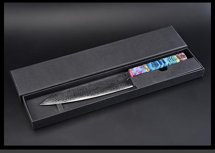 8 inch Damascus chef knife Cut knife Japanese fish knife Kitchen knife