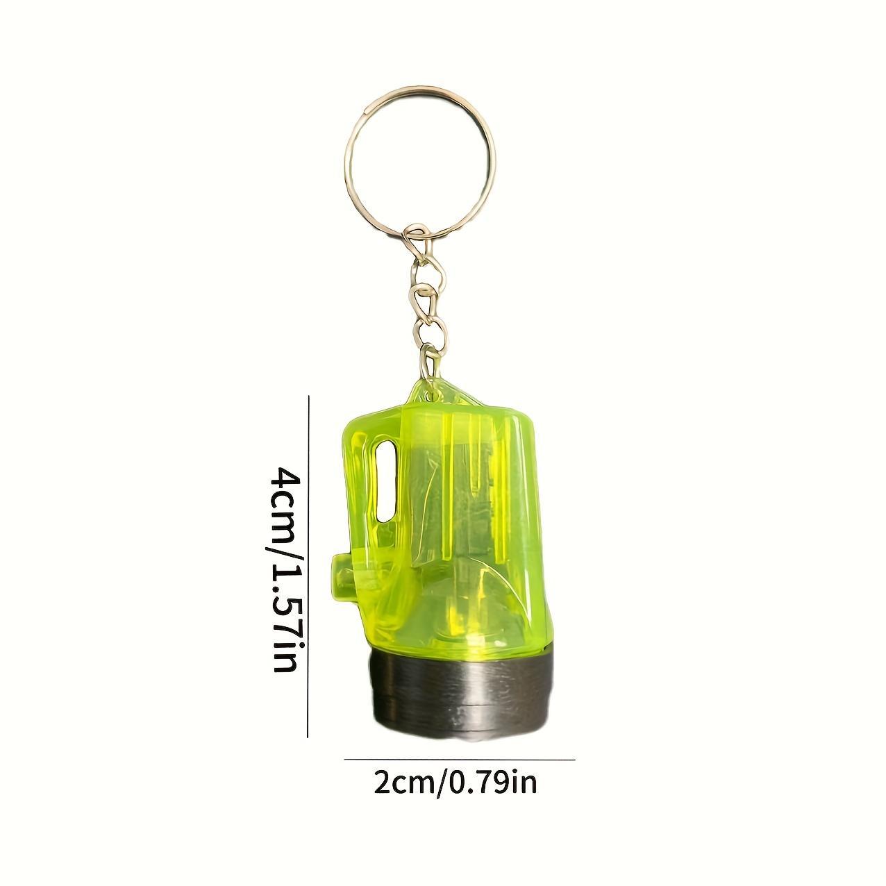 6-Pack Mini Flashlight Keychains with Button Cell Battery, Portable Keychain Flashlights for Halloween & Christmas Gifts, Fun Keychain Decor, Keychain Attachment