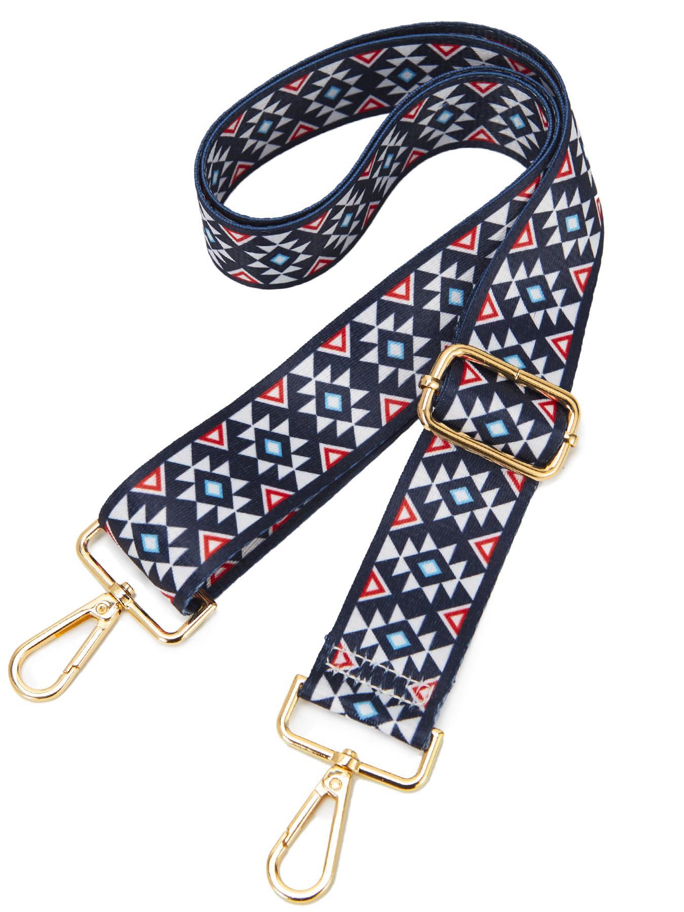 Women's Boho Style Ethnic Pattern Printed Strap, Vintage Trendy Detachable Bag Strap, Chic Retro DIY Bag Accessories