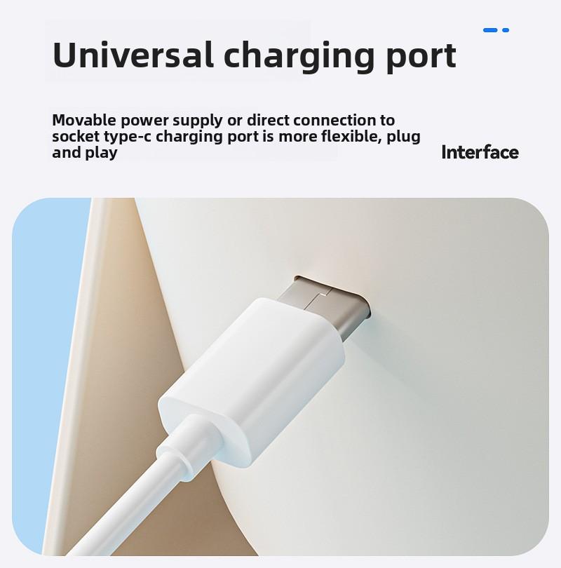 Popular desktop fan, household high-speed fan, office small electric fan, USB rechargeable circulation fan