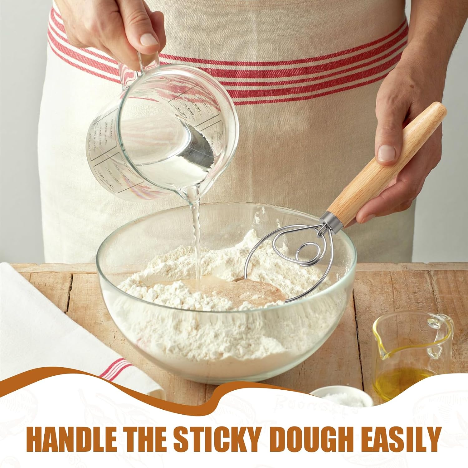 Bread Making Tool Set, 1 Set Bread Fermentation Basket Sourdough Proofing Basket & Bread Baking Tool, Baking Utensils for Home Kitchen, Household Kitchen Products