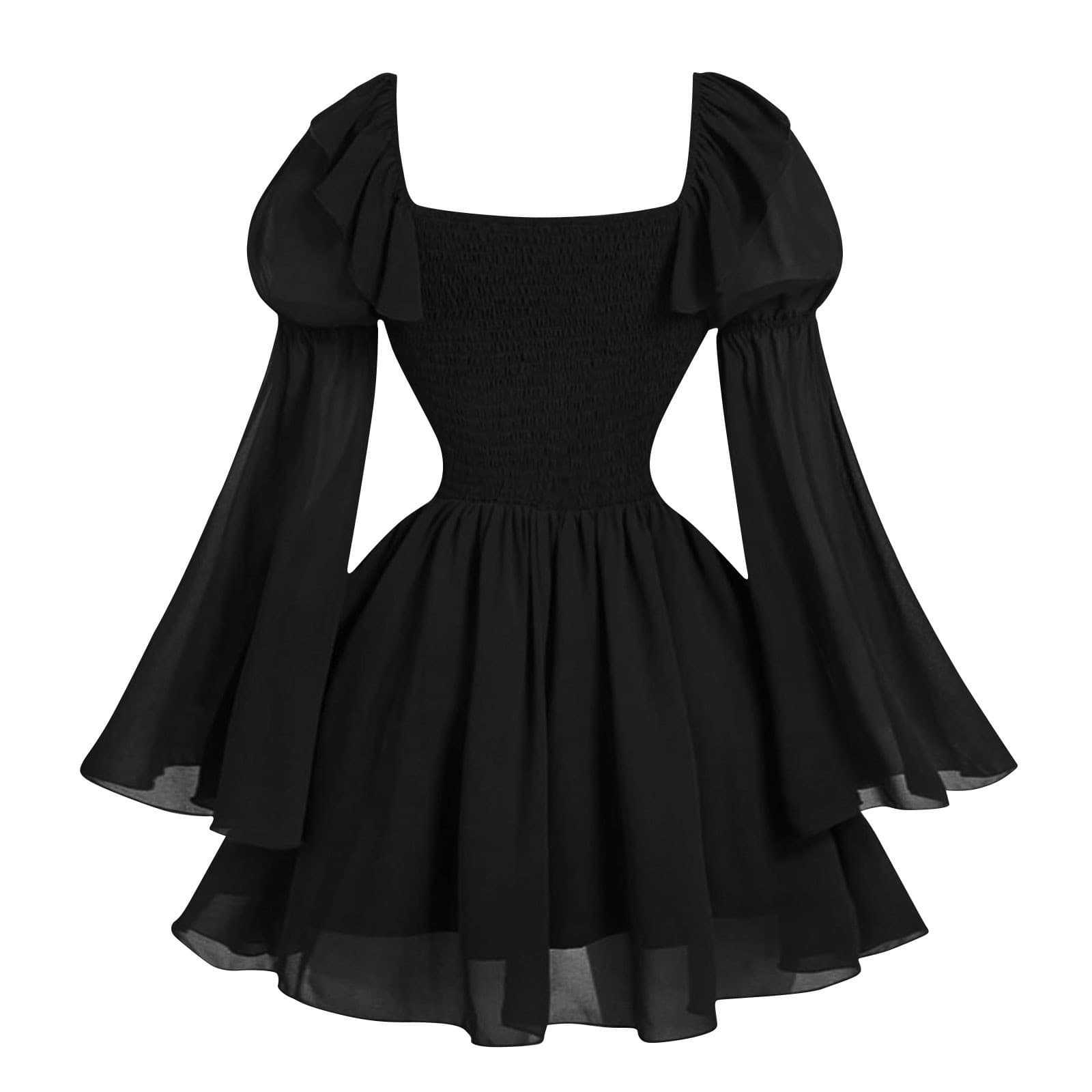 Renaissance Period Medieval New Long Sleeved Women's Bubble Sleeve Dress Halloween Fashion Retro New Party Waist Cinched Skirt