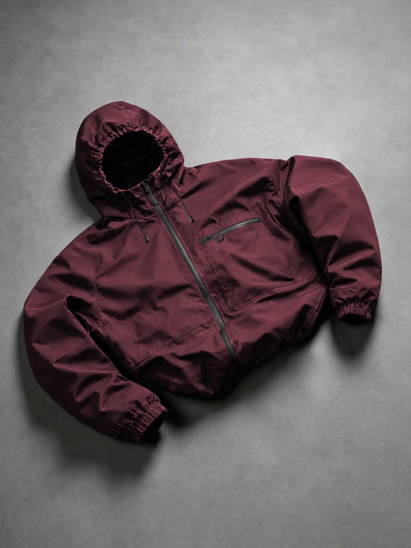 Men's Outdoor Hooded Jacket, Lightweight Breathable Windproof Hiking Coat, Outdoor Sports Outerwear, Side Pockets, Elastic Cuffs, Ideal for Daily Commute & Outdoor Activities