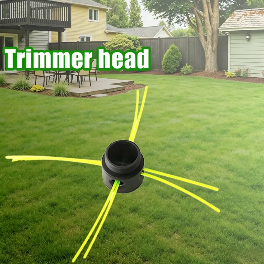 1 set wear resistant lawn mower replacement trimmer head, durable garden weeding accessories, cutting tools for backyard lawn mowing, outdoor yard maintenance, and daily gardening care projects