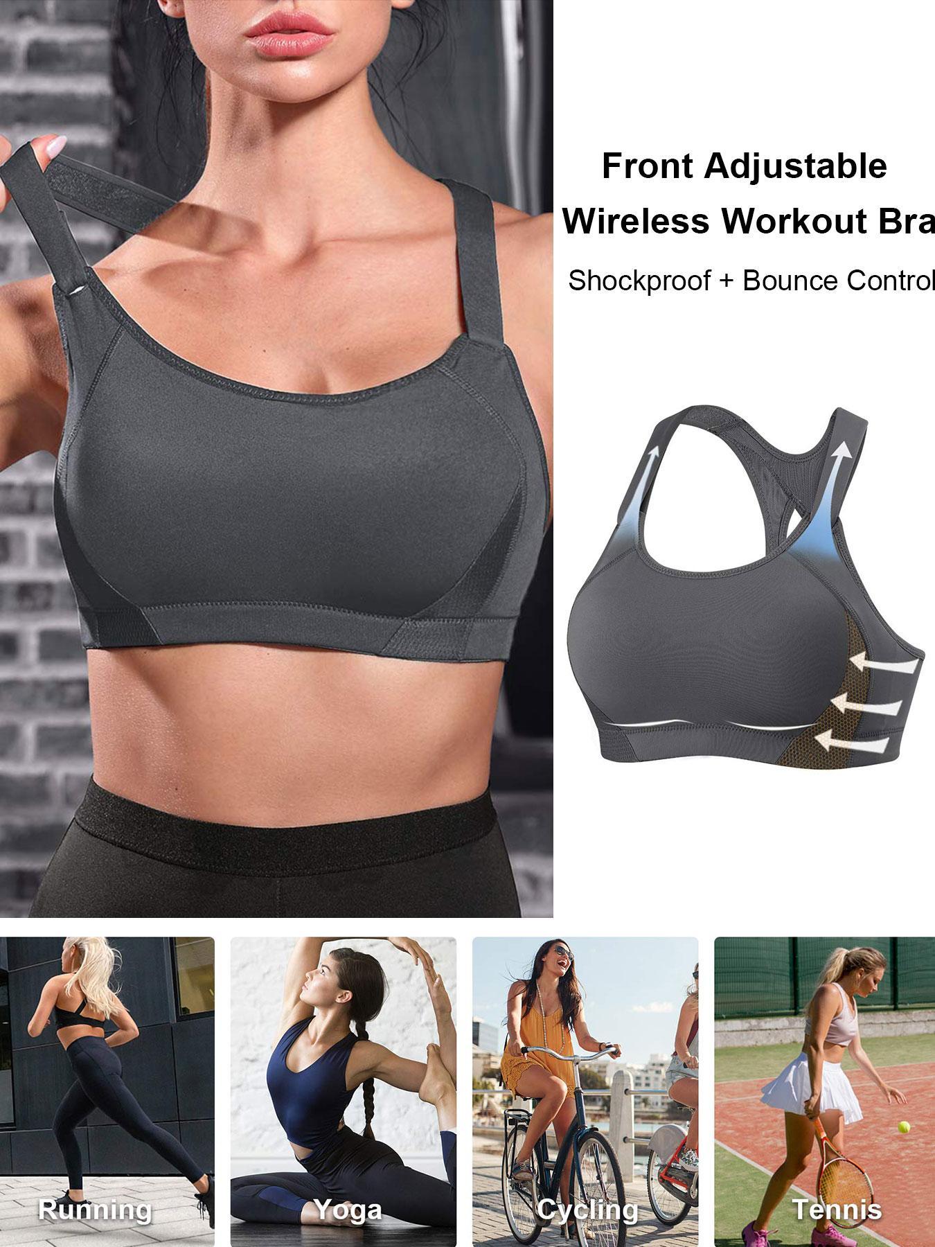 Women's Cut Out Wireless Bra, Supportive Bra, Adjustable Strap Bra, Solid Color Full Coverage Lingerie Top, Soft Comfortable Breathable Bra for Daily Wear, Soft Comfy Bra