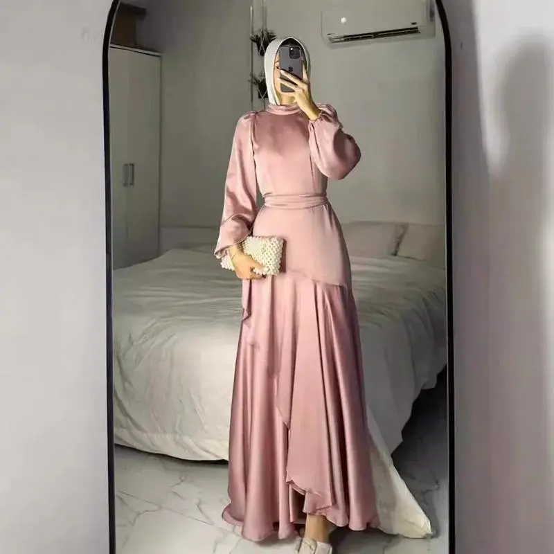 Muslim Long Dress for Women Party Gown Festival Gown Moroccan Dubai Gown Islamic Arabian Gown 2025