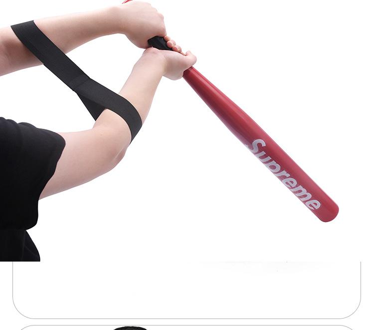 Codree Baseball Swing Trainer Bands - Elastic Hitting Resistance Band for Baseball & Softball, 3.8*24cm, Black, Improve Skills & Posture, Training Aid for Beginners & Enthusiasts