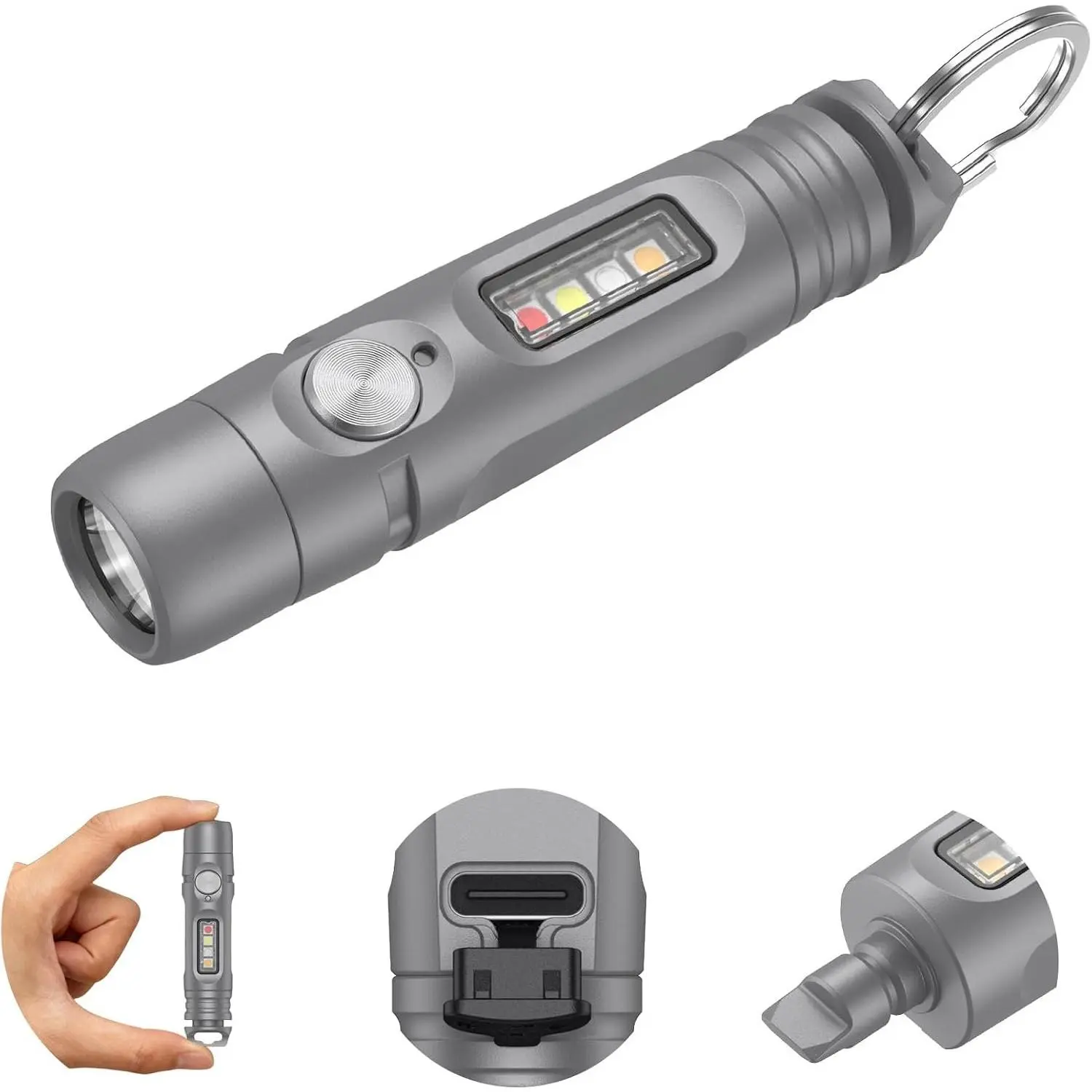 S15PRO Rechargeable  Flashlight,750 Lumen Mini light with COB