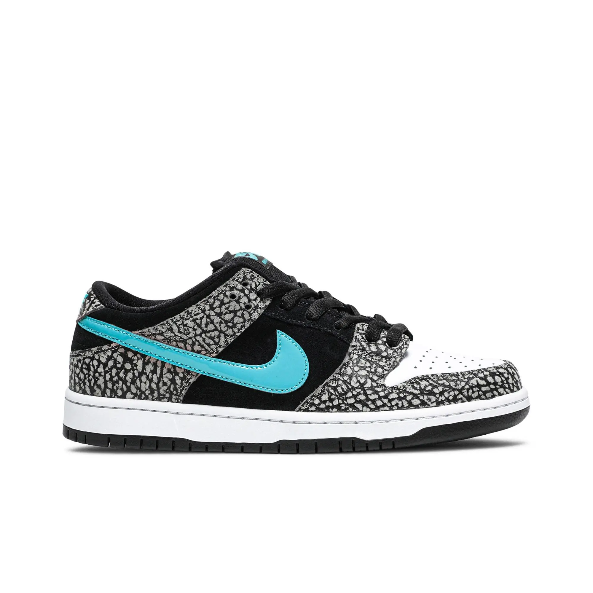 Nike Dunk Low Pro SB 'Atmos Elephant' (Unisex) Medium Grey/Black/White/Clear Jade sneakers BQ6817 009