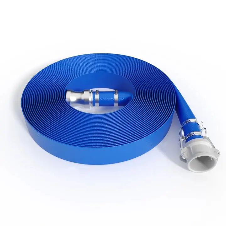 PVC Pool Backwash Pipe, 87PSI Kink Free Hose with Aluminum Camlock Connector for Pool Cleaning Irrigation