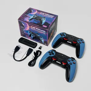 X2 Blue Retro Game Console, 4K HDMI Output, Dual 2.4G Wireless Controllers, Support 2 Players Battle, Plug & Play TV Game Stick
