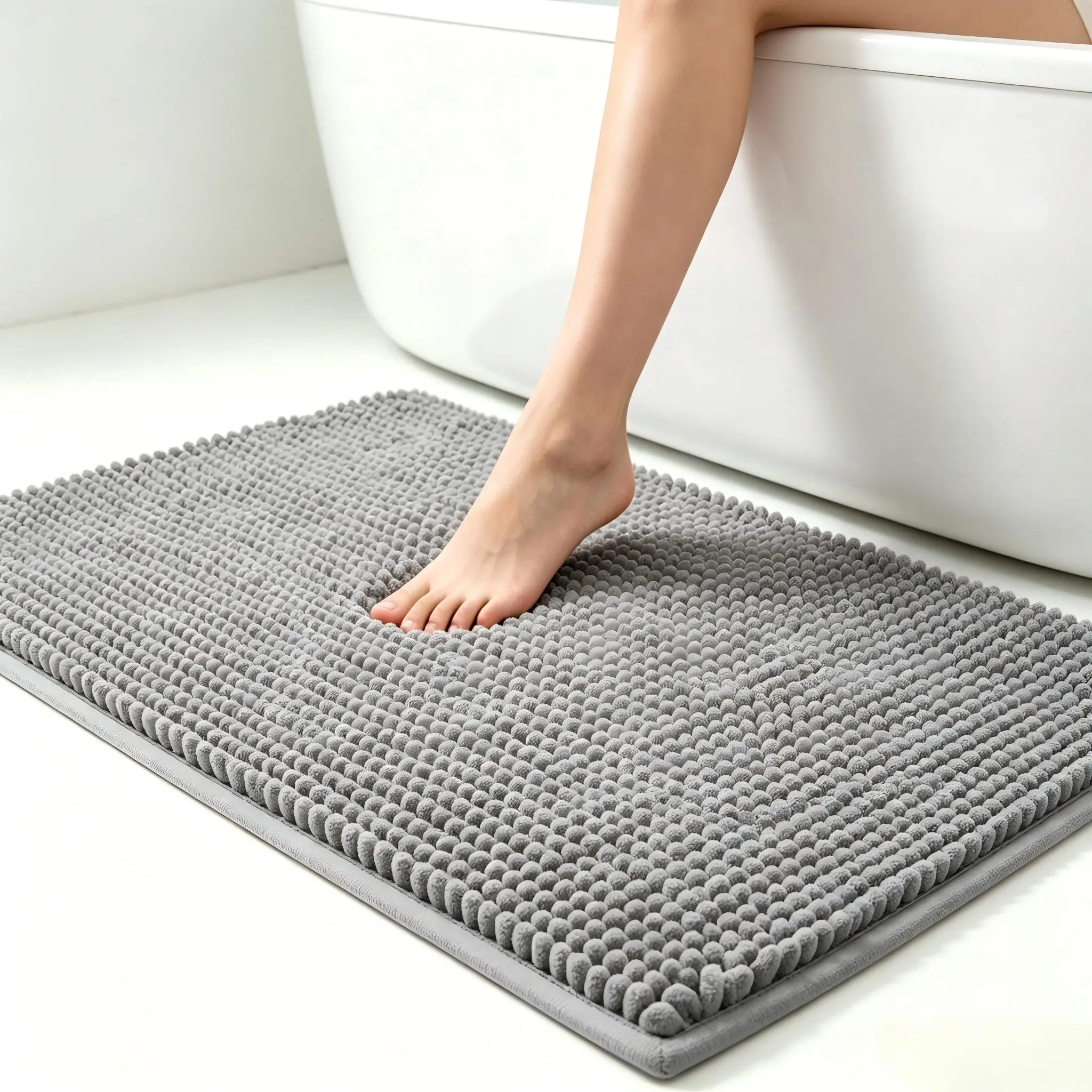 Ultra Absorbent Chenille Door Mat, 23.6*35.4in.Non Slip TPE Backing Rug, Washable Floor Mat for Entryway Bathroom Kitchen Patio, Traps Mud & Wet Paws, Indoor Outdoor Home Rug,pet mat