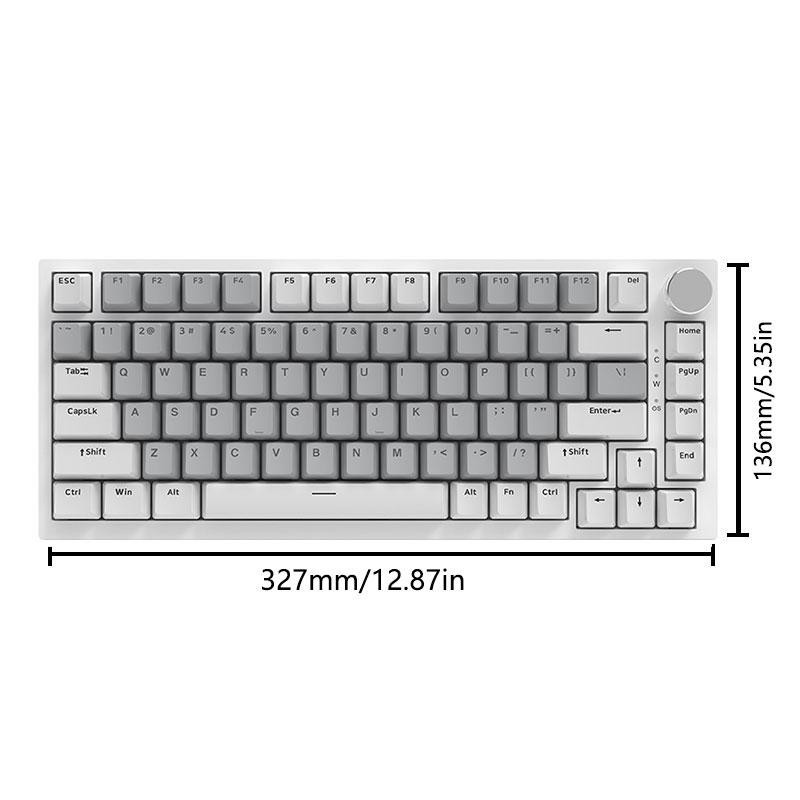 AJAZZ AK820 wired gaming mechanical keyboard is a must-have for esports gamers in the office. It comes in multiple colors and can be selected with full key hot swappable Gasket structure and metal adjustment knob. FN multimedia function is plug and play