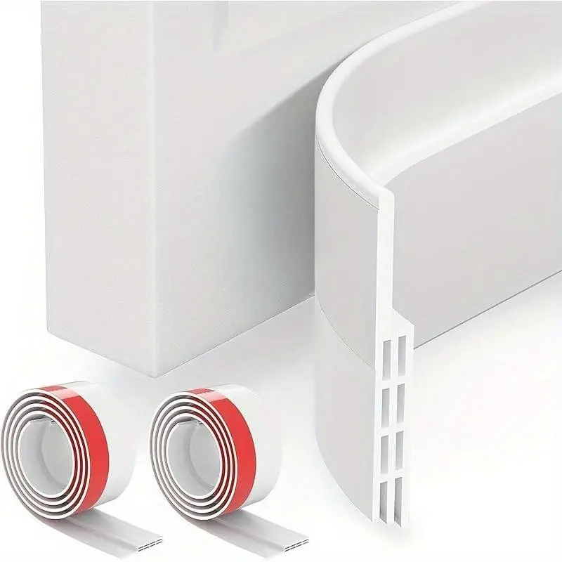 Two-Pack Door Draft Stopper, Bottom Seal for Indoor/outdoor Doors, Garage Window Soundproofing, Cold Air Barrier, Insulation Guard