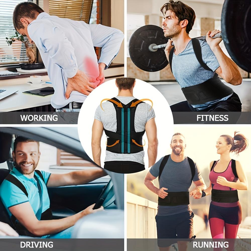 Ergonomic Posture Brace, Unisex-Comfortable Back Support-Humpback and Chest Containing Correction-Comfortable and Adjustable, Wear All Day
