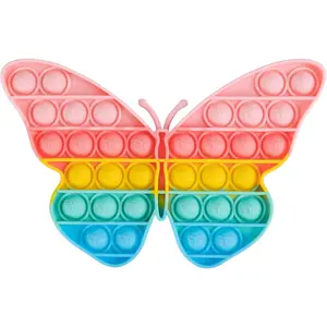 Pop Bubble Fidget Sensory Toys, Squeeze Sensory Toys, Novelty Gifts for Boys and Girls, Stress Relief and Anti-Anxiety Tools for Kids and Adults (Butterfly)fidget toys