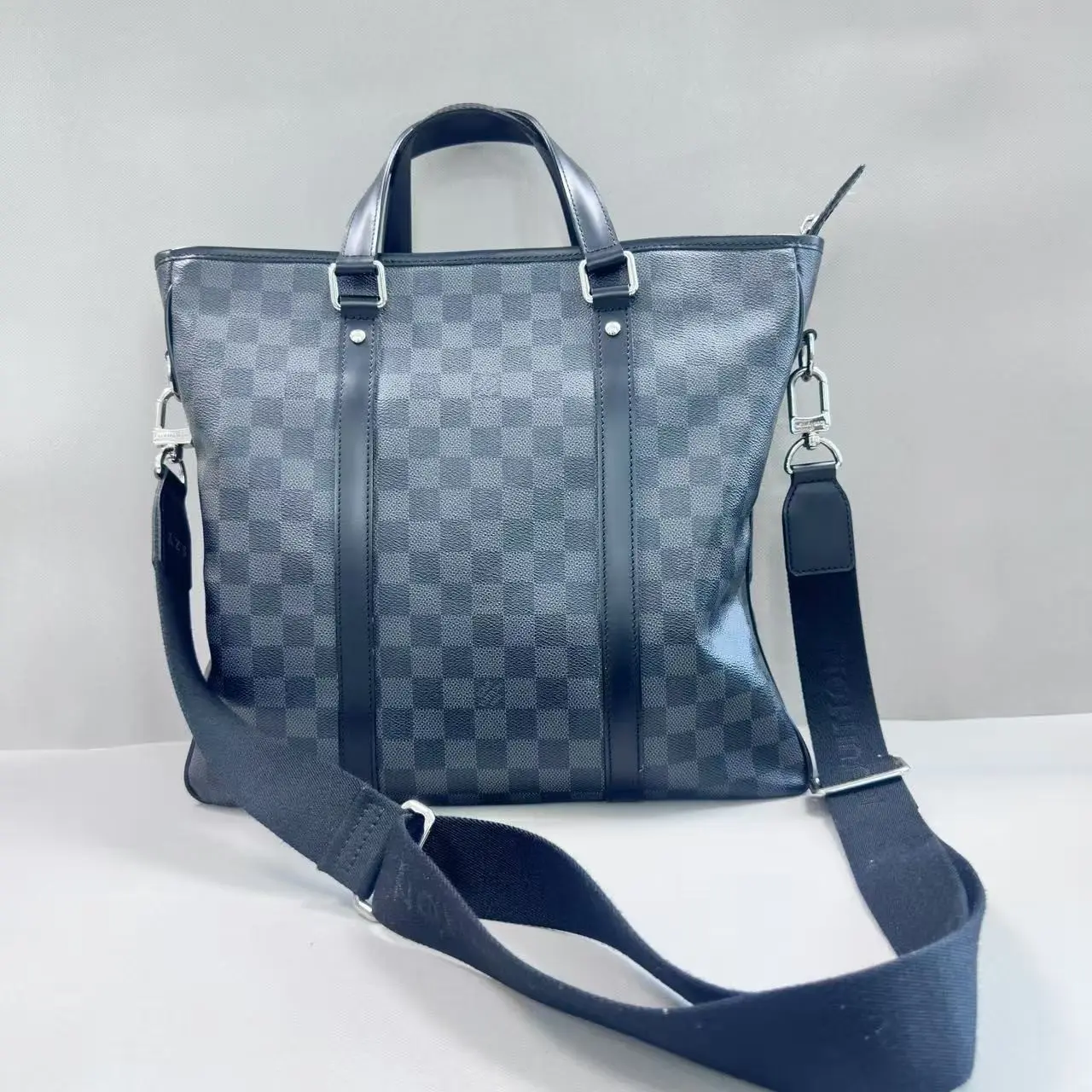 Pre-owned Louis Vuitton Damier Graphite Black Check Canvas Tote SN32 26.07.01