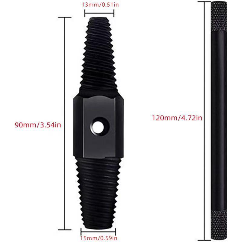 Faucet broken thread extractor, universal water pipe angle valve broken screw extractor, disassembly tap, broken thread removal tool