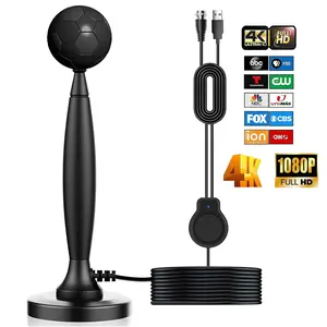 Smart TV antenna (indoor/remote) - equipped with signal amplifier, high-definition digital reception, supports 4K 1080p, universal for all new and old TVs, ultra long distance reception of local channels, HD TV Antenna