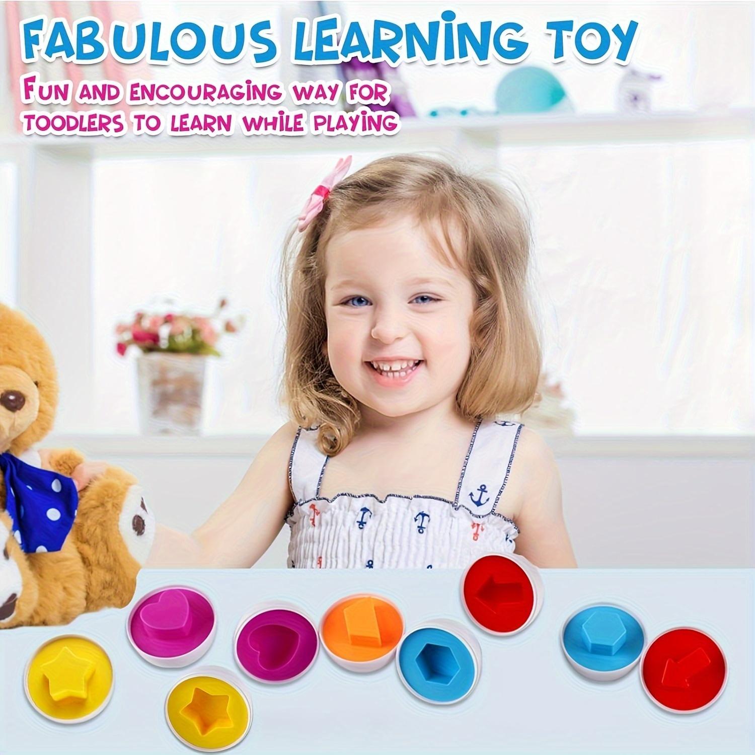 Matching egg toys, children's educational shape-matching toys, random colors, fun games suitable for kids, Christmas gifts, Easter gifts,  birthday   party   gifts DIY Coloring Fleece Blanket with Markers Retractable Super Glitter Gel Pens