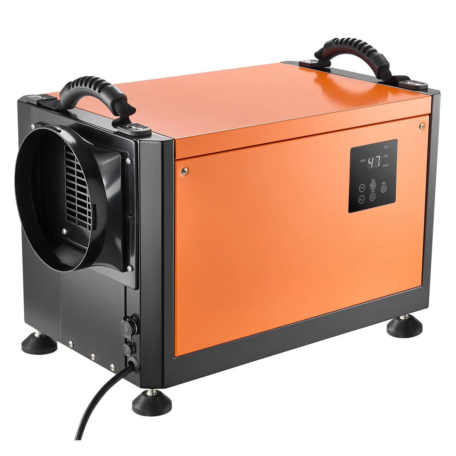 70 Pints Commercial Dehumidifier with Drain Hose, Portable Crawl Space Dehumidifiers for Basement Storage Room Industrial, Auto Defrost/Drainage, Heavy-duty Galvanized Steel, LED Indicate