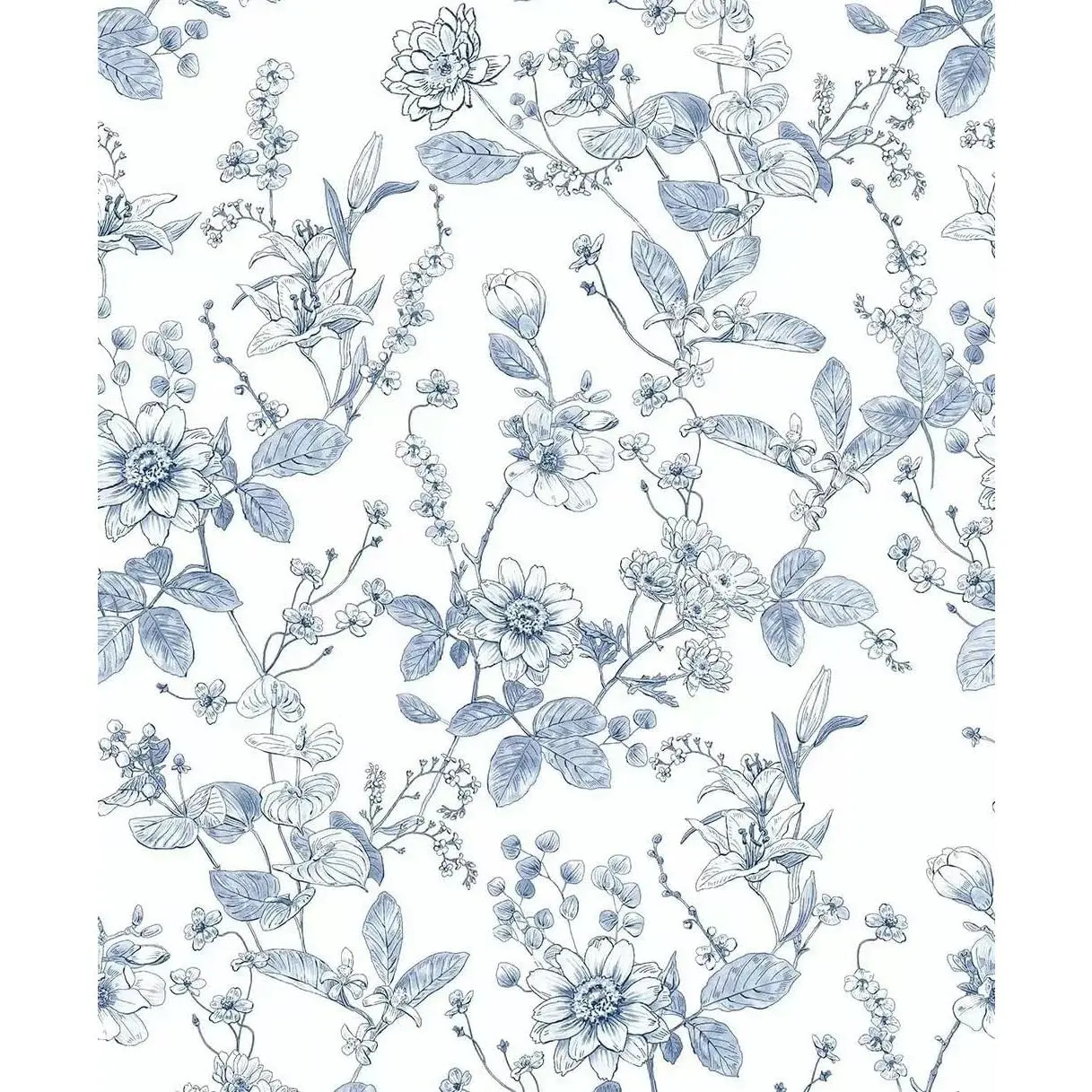 Adhesive Shelf Liner,Light Blue Textured Floral Contact Paper for Cabinets,Vinyl Film Decorative Drawer Liner for Bedroom Dresser Sticker (Light Blue, 17.3 inch x 118 inch)