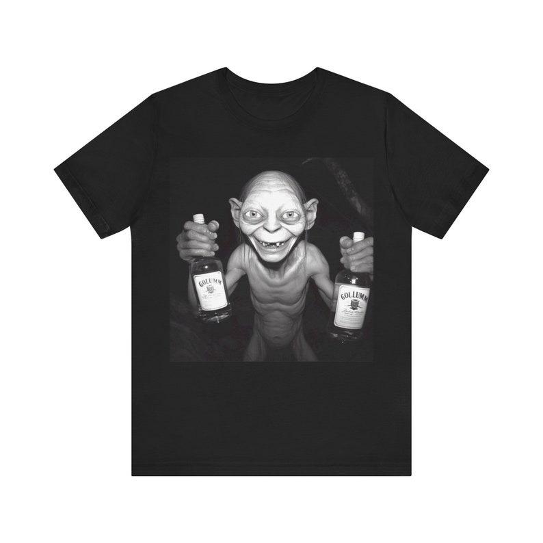 Gollum Drunk Funny Graphic Tee |   LOTR Middle-earth Humor Short Sleeve for Movie Fans