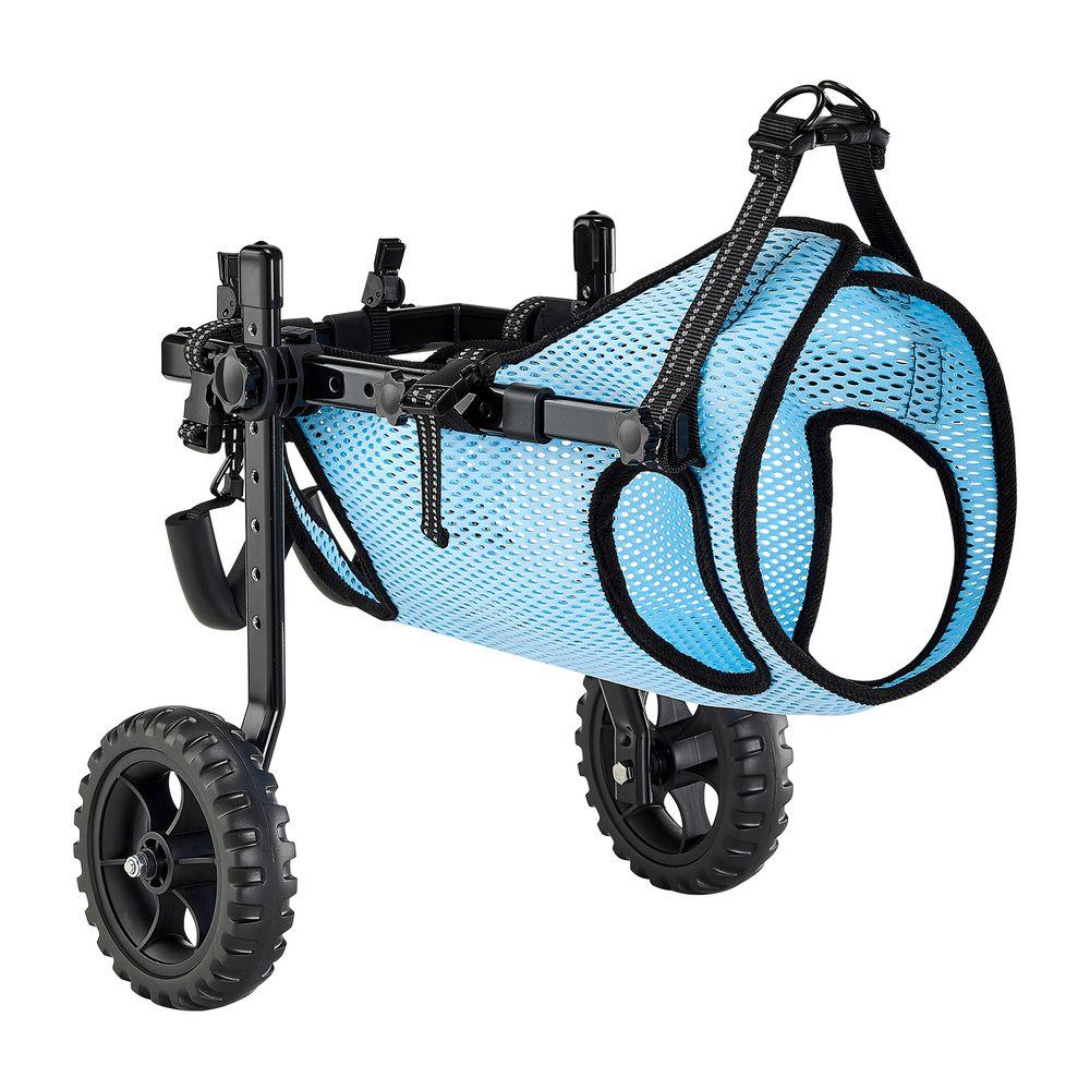 Lightweight Dog Cart with Shock-Absorbing Wheels, Adjustable Wheelchair for Disabled Pets Up to 33lbs Lightweight Dog Cart with Shock-Absorbing Wheels, Adjustable Wheelchair for Disabled Pets Up to 33lbs