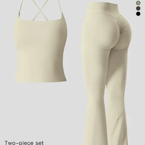 Women's Sportswear Two-Piece Set High-Strength Support Yoga Quick-Dry Form Fitting Activewear Tight-Fit Fitness Clothing Casual Sports Wear Gym Yoga Activewear Exercise Clothing