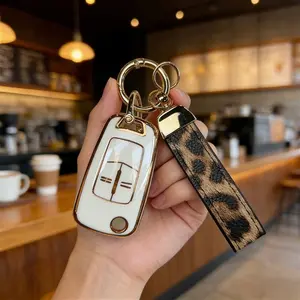 Tpu Key Cover for Opel Vauxhall Corsa Astra Vectra Signum, Flip Folding Car Key Case with Keychain, Durable Protective Accessory