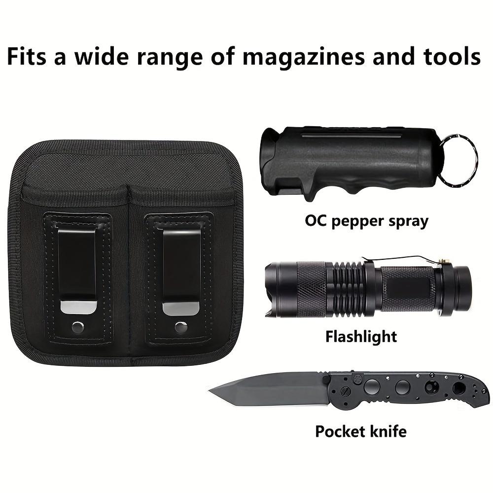 Concealed Carry Single/Double Magazine Pouch Gun IWB Belt Clip Holster