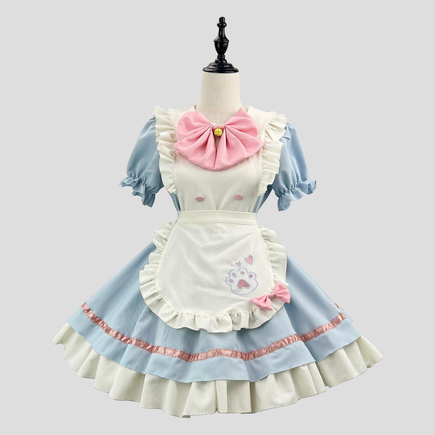 Cat Lolita Maid Dress Costumes Cosplay New Cute for Cat Girls Woman Waitress Maid Party Stage Costume size S-5XL Anime  DRESSES
