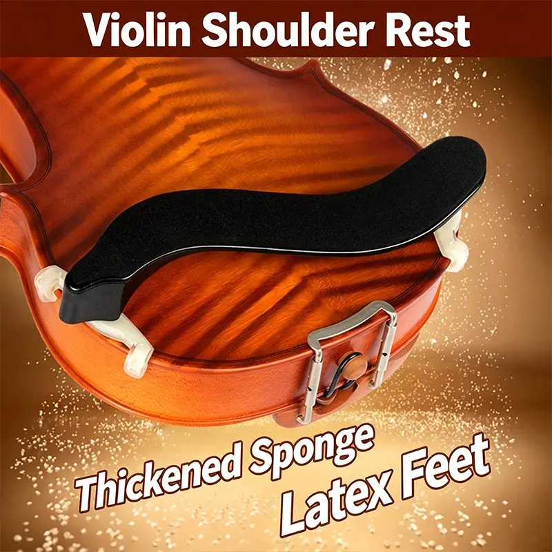 Violin Shoulder Rest for 4/4 & 3/4 Size Adjustable Aston Villa Violin   Comfortable Design for Violin Players, Durable Material, Perfect Fit for Viola & Cello