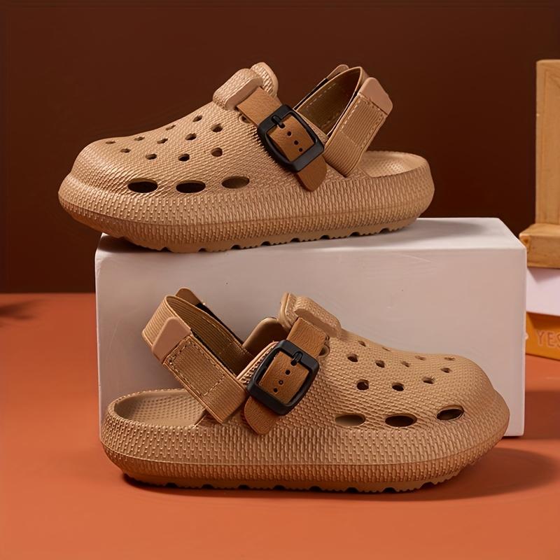 Kids Summer Sandals Soft Soled Non Slip Durable Home Outdoor Casual Half Drag Design Heel Boys Beach Footwear
