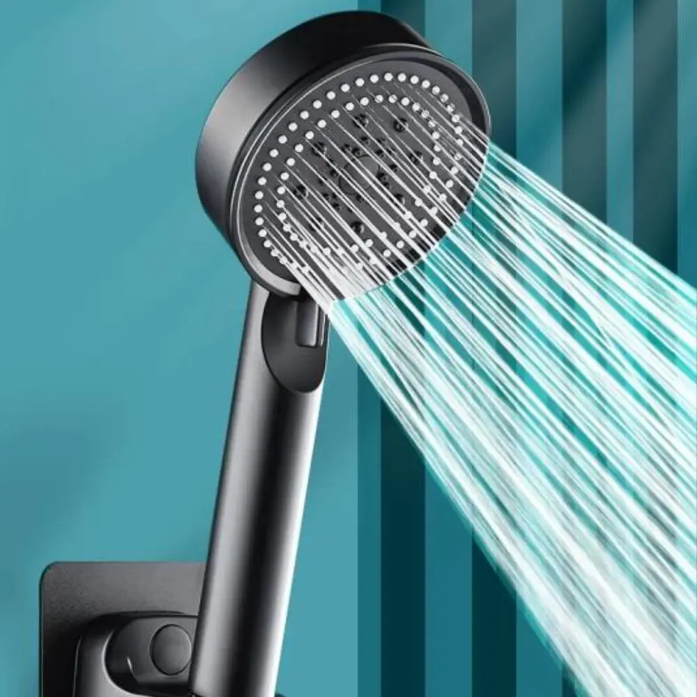 5-Tier Pressure Shower Head, Adjustable Handheld High-Pressure Shower Head, Detachable Bathroom Shower Nozzle, 1 Piece, Pressure Showerhead