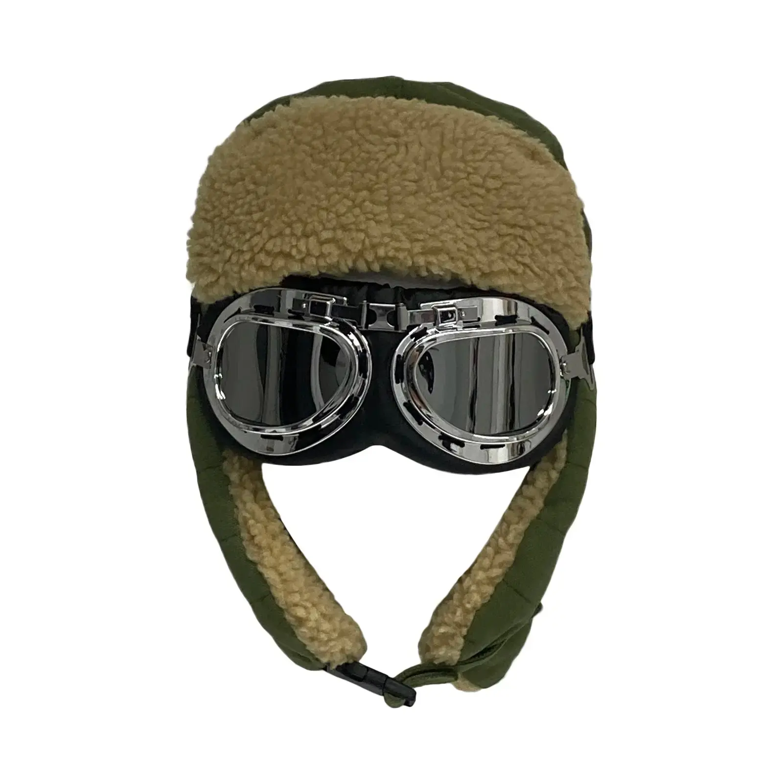 Winter Trapper Hat for Men & Women Trooper Russian Cap Ear Flaps Ushanka Hat Cap with Windproof Glasses