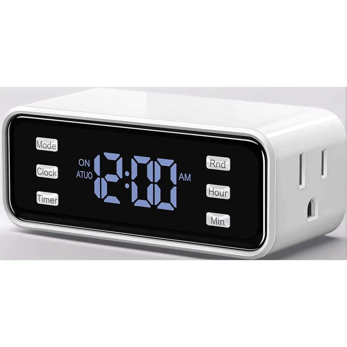 DIY Supplies Indoor Digital Light Timer Outlet - 24-Hour Programmable, 3 On/Off Switch Settings, 3-Prong, 125V/1000W Tungsten/15A, 1 Pack for Lamp, Fan