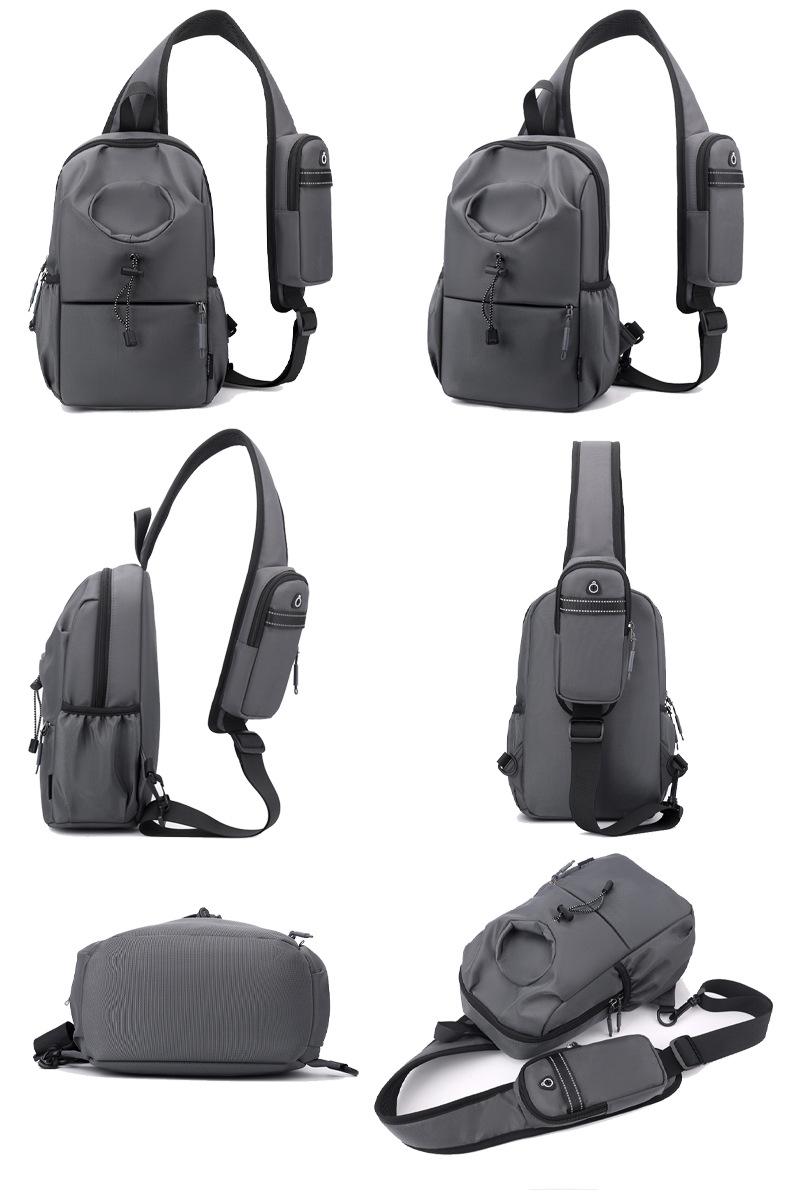 Men's Oxford Cloth Splash-proof Shoulder Crossbody Chest Bag